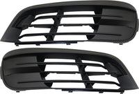 Set Of 2 Front Fog Light Cover Textured Right Passenger And Left Driver Side Direct Replacement Compatible With 2014-2016 BMW 5-Series BM1038165 BM1039165 51117331728 51117331727