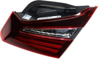 Set Of 2 Tail Light Inner Assembly Left Driver & Right Passenger Side Direct Replacement Compatible With 2016-2017 Honda Accord HO2803109 HO2802109 34150T2AA21 34155T2AA21