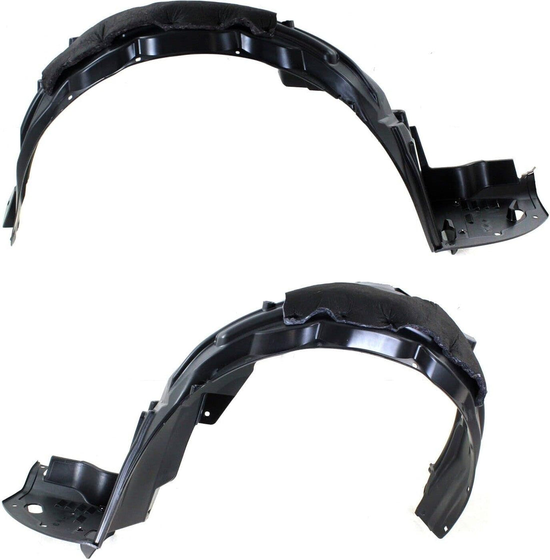 Set Of 2 Front Fender Liner Left Driver & Right Passenger Side Direct Replacement Compatible With 2008-2012 Honda Accord HO1248138 HO1249138 74150TA5A00 74100TA5A00