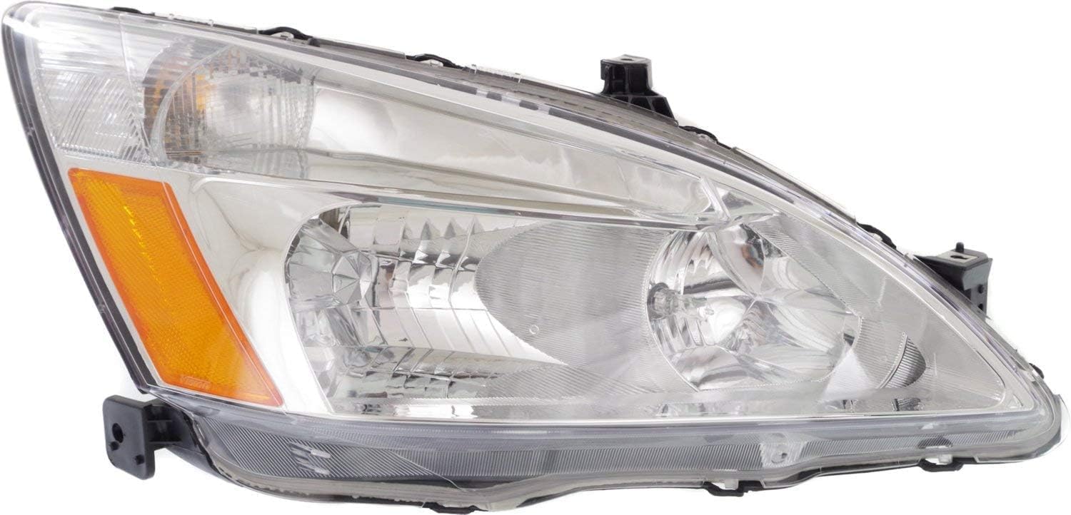 Set Of 2 Front Headlight Assembly Right Passenger & Left Driver Side Direct Replacement Compatible With 2003-2007 Honda Accord 33101SDAA01-PFM 33151SDAA01-PFM