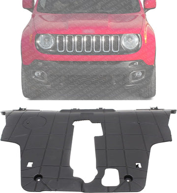 Front Engine Center Splash Shield Under Cover Direct Replacement Compatible with 2016-2018 Fiat 500X / 2015-2018 Jeep Renegade CH1228133 68420672AA