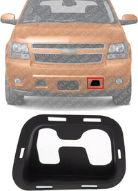 Front Bumper Tow Hook Cover Textured Left Driver Side Direct Replacement Compatible With 2007-2014 Chevrolet Tahoe GM1029102 15893976