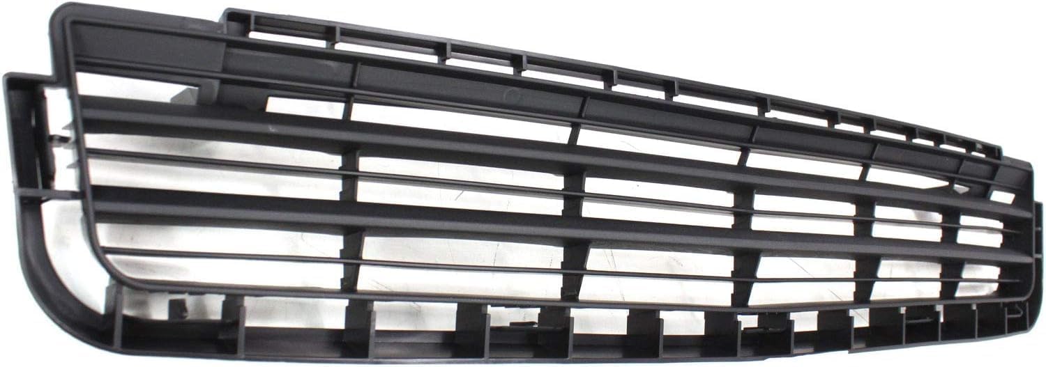 Front Bumper Cover Primed Plastic + Lower Center Grille + Fog Lights + Trim Left Driver & Right Passenger Side Replacement Compatible With 2009-2010 Pontiac Vibe