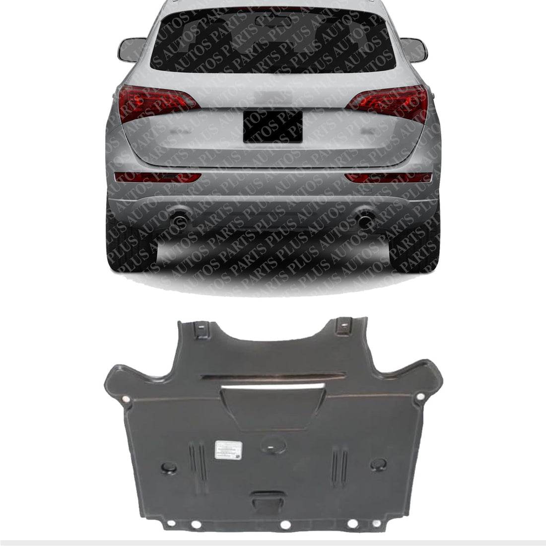 Rear Engine Splash Shield Under Cover Direct Replacement Compatible with 2009-2012 Audi Q5 / 2010-2016 S4 AU1228121 8K1863822L 8K1863822K