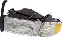 Front Head Light Assembly Right Passenger Side Direct Replacement Compatible With 1994-2002 Dodge Ram 1500 2500 3500 CH2503101 55076748AD 55076748AO