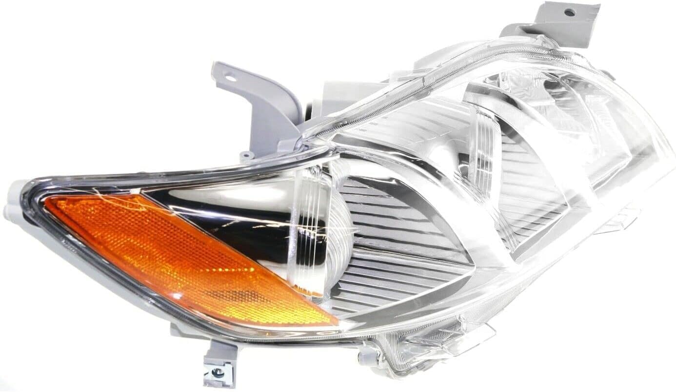 Front Head Light Assembly Plastid Lens And Housing Right Passenger Side Direct Replacement Compatible With 2007-2009 Toyota Camry TO2519105 8113006201