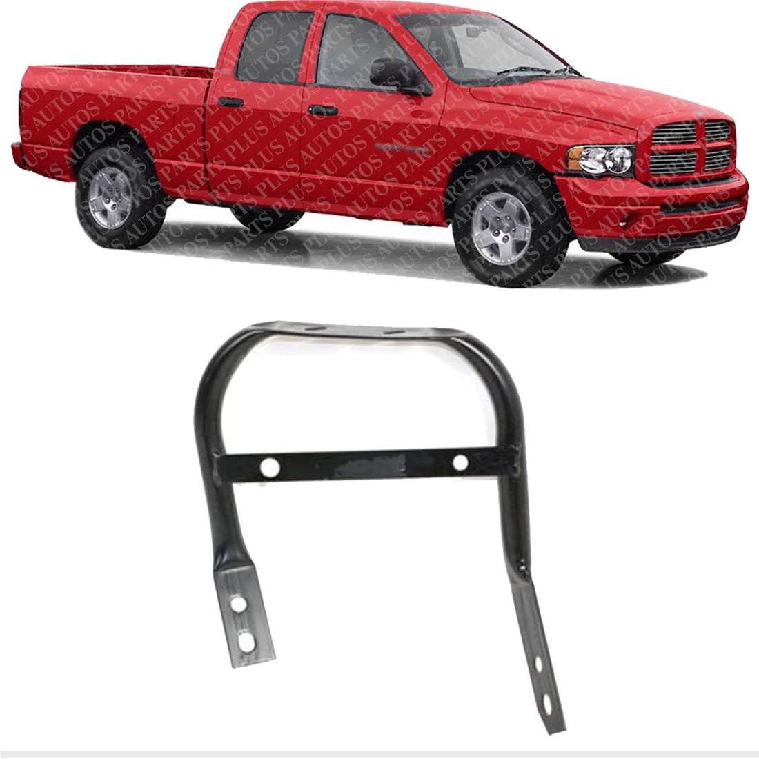 Front Bumper Outer Mounting Bracket Right Passenger Side Direct Replacement Compatible with 1999-2001 Dodge Ram 1500 / 1999-2002 2500 3500 CH1067136 55077014AB