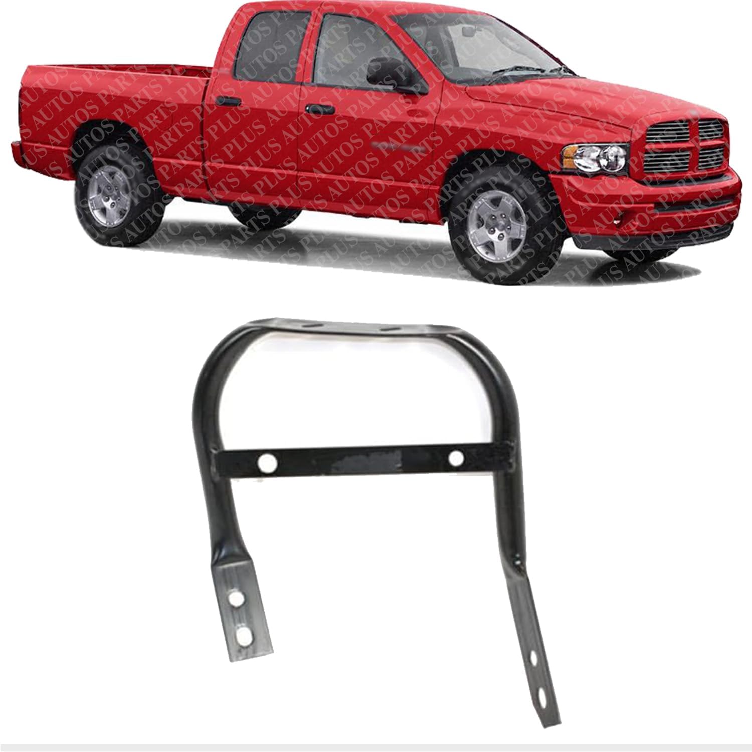 Front Bumper Outer Mounting Bracket Right Passenger Side Direct Replacement Compatible with 1999-2001 Dodge Ram 1500 / 1999-2002 2500 3500 CH1067136 55077014AB