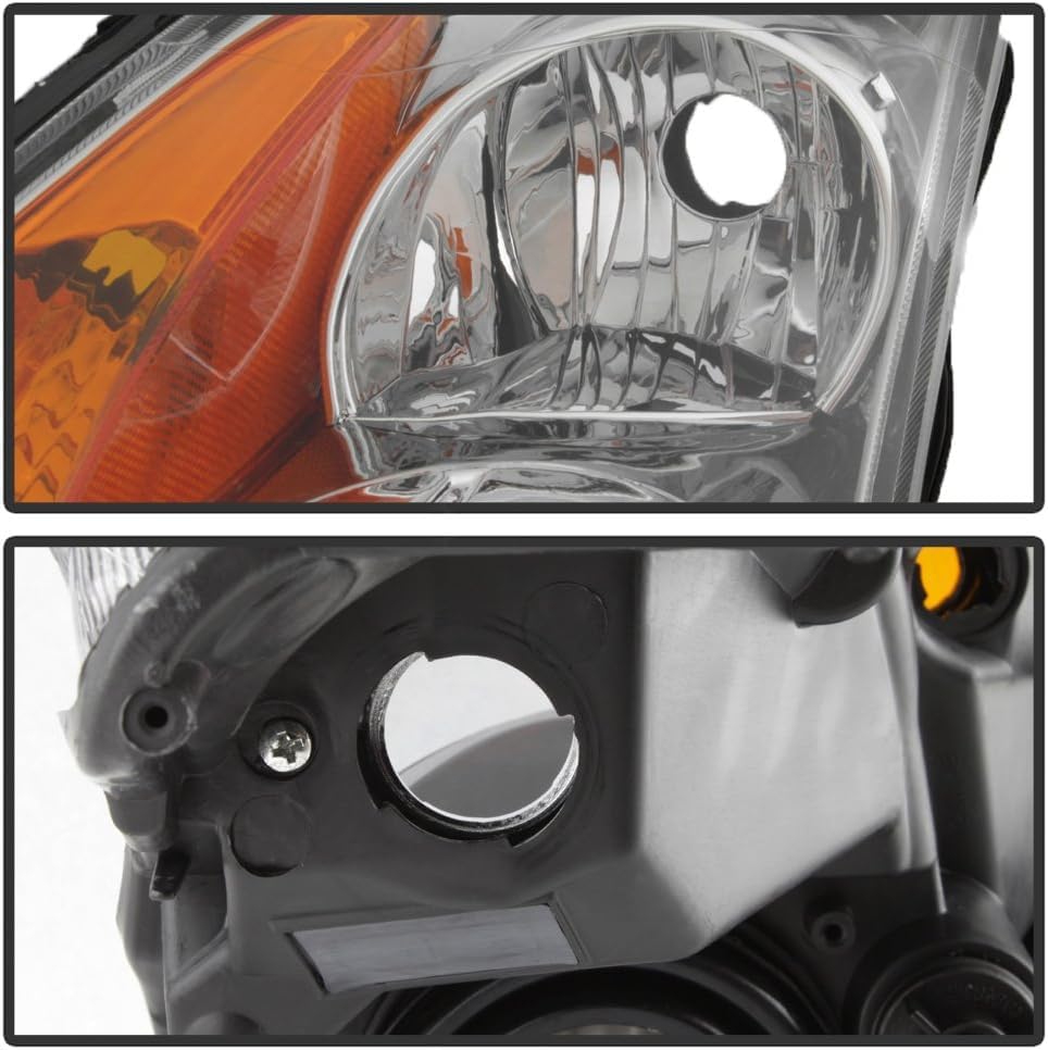 Set Of 2 Front Head Light Assembly Left Driver & Right Passenger Side Direct Replacement Compatible With 2007-2009 Nissan Altima NI2502187 NI2503187 26060JA00B 26010JA00B