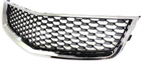 Front Bumper Grille Chrome Shell With Painted Black Insert Direct Replacement Compatible With 2010-2015 Chevrolet Equinox GM1200621 25798747