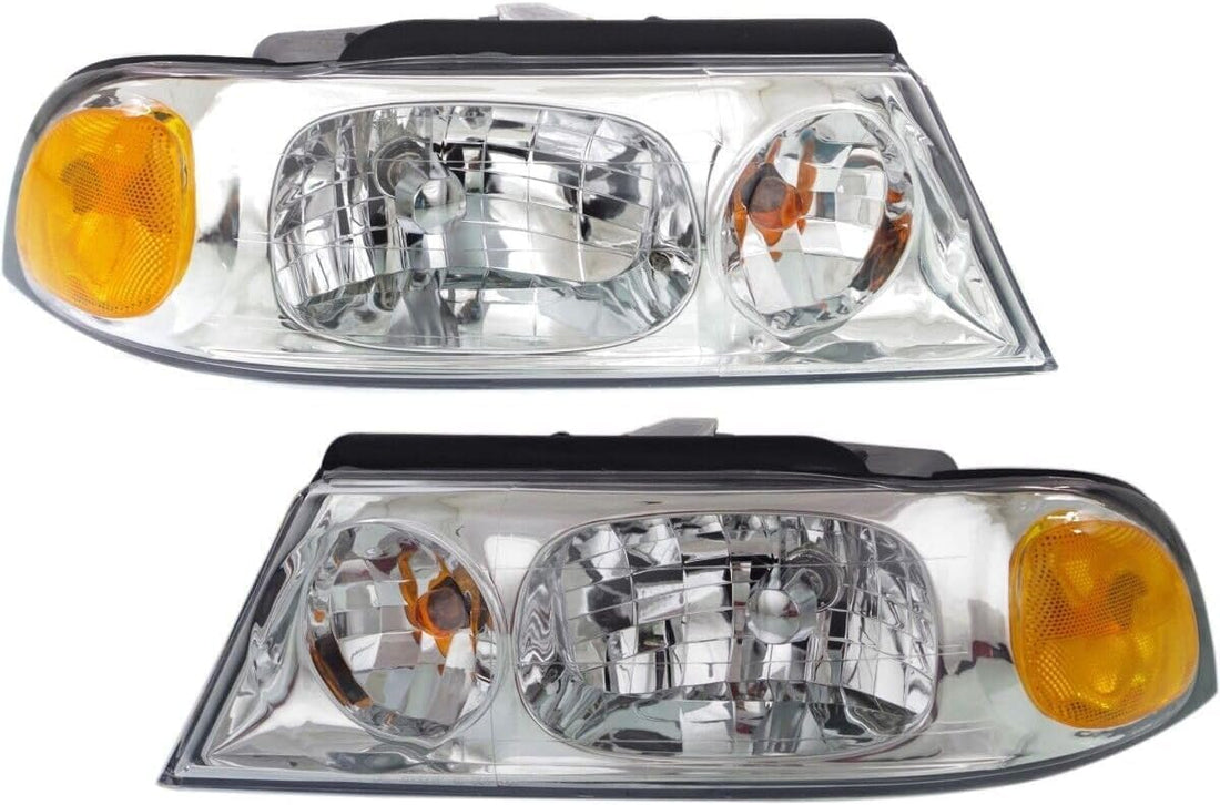 Set Of 2 Front Headlight Assembly Right Passenger & Left Driver Side Direct Replacement Compatible With 1998-2002 Lincoln Navigator FO2502175 FO2503175 XL7Z13008BA XL7Z13008AA