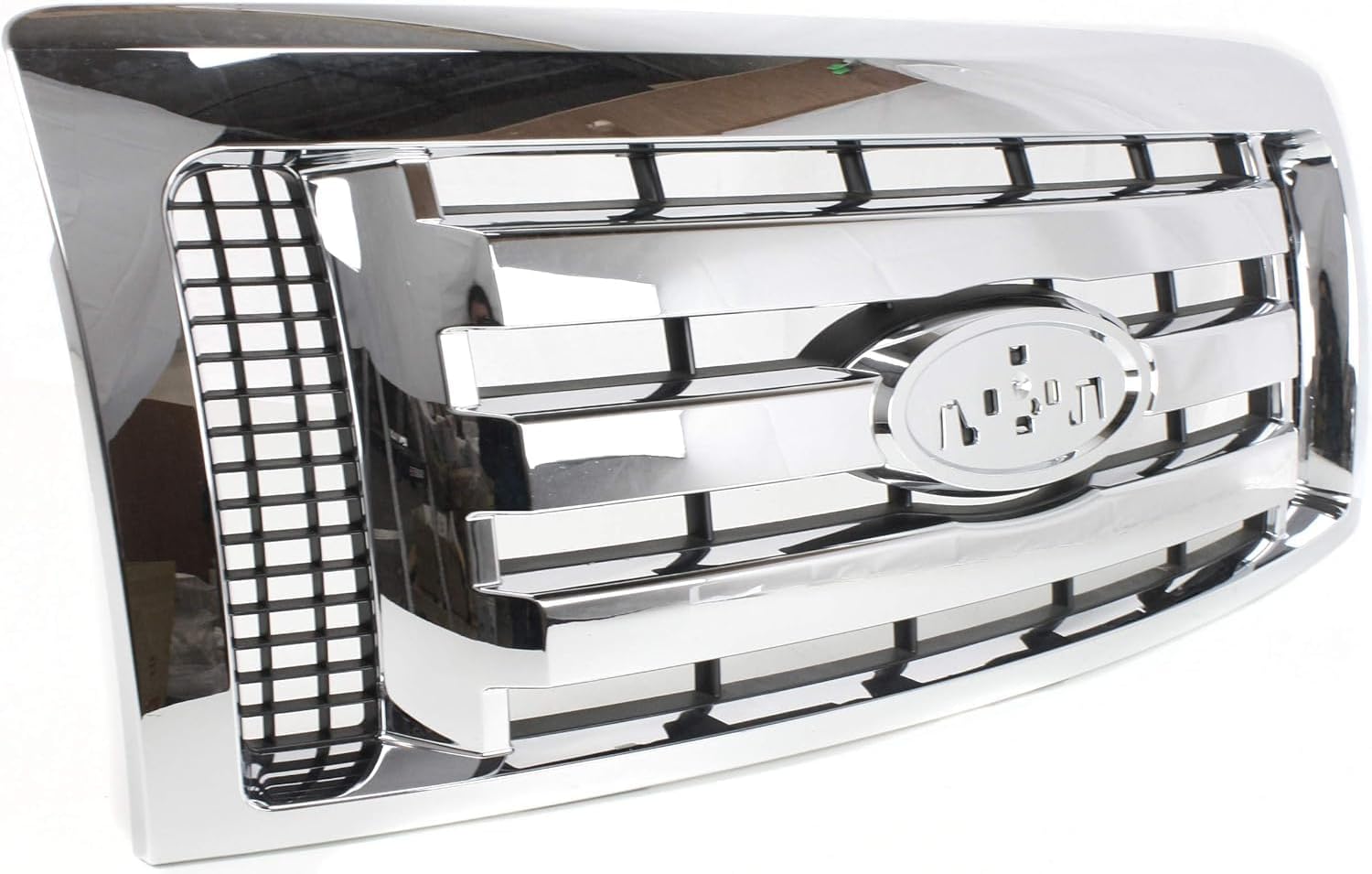 Front Grille Chrome Shell & Primed Insert Direct Replacement Compatible With 2009-2012 Ford F-150 FO1200511 9L3Z8200D