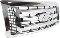 Front Grille Chrome Shell & Primed Insert Direct Replacement Compatible With 2009-2012 Ford F-150 FO1200511 9L3Z8200D