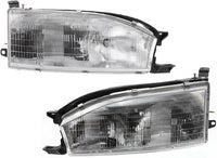 Set Of 2 Front Headlights Assembly Right Passenger & Left Driver Side Direct Replacement Compatible With 1992-1994 Toyota Camry TO2503105 TO2502105 8111006011 8115006011