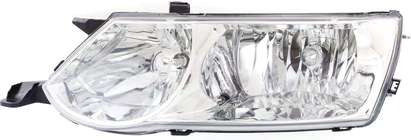 Front Head Lights Assembly + Corner Lamps Plastic Left Driver & Right Passenger Side Direct Replacement Compatible With 2002-2003 Toyota Solara TO2503145 TO2502145 TO2520166 TO2521166