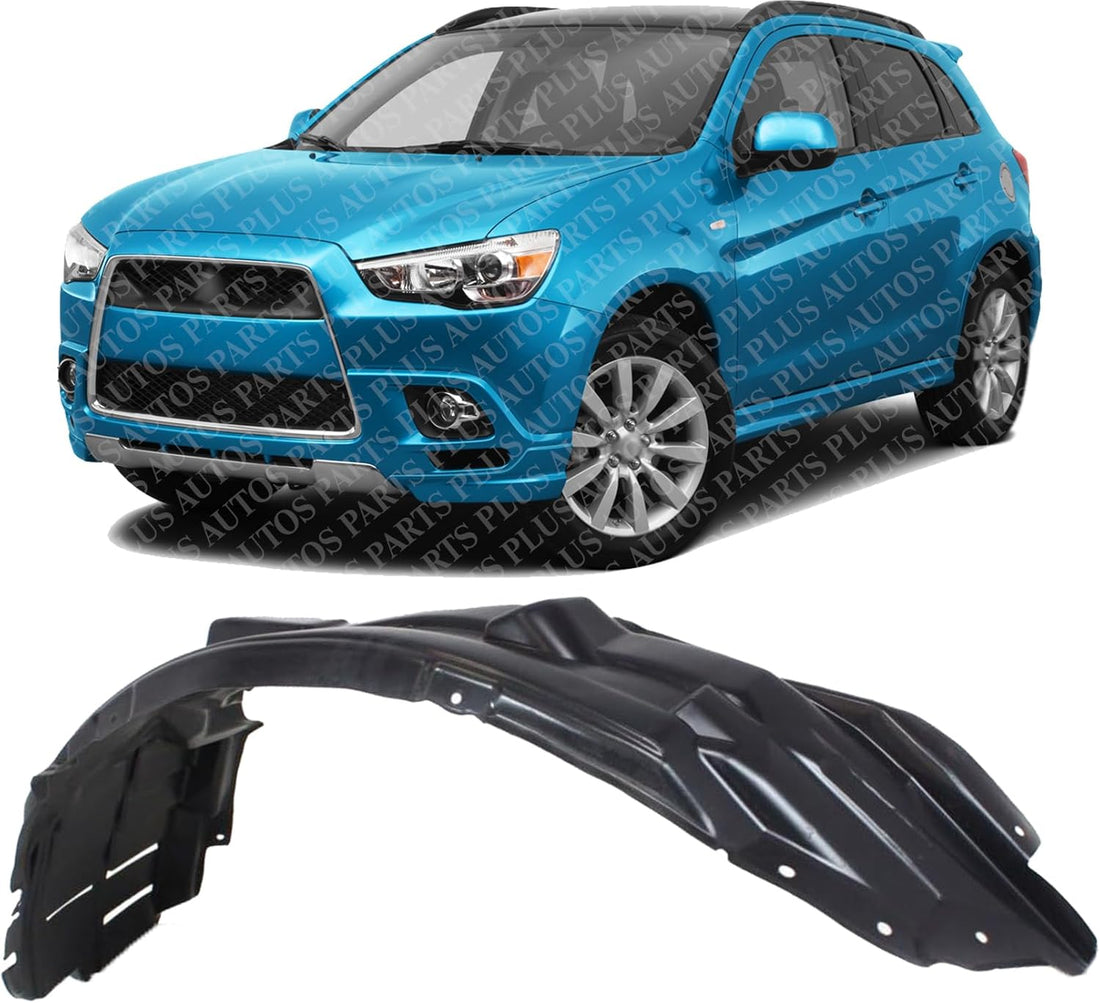 Front Fender Liner Left Driver Side Direct Replacement Compatible With 2007-2013 Mitsubishi Outlander MI1248122 5370A953