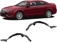 Set Of 2 Front Fender Liner Left Driver & Right Passenger Side Direct Replacement Compatible With 2010-2012 Ford Fusion FO1249143 FO1248143 AE5Z16102B AE5Z16103B