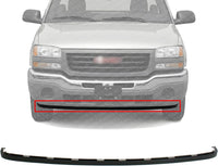 Front Bumper Lower Valance Air Deflector Extension Textured Plastic Direct Replacement Compatible With 2003-2006 GMC Sierra 1500 2500HD 3500 GM1092201 10386200