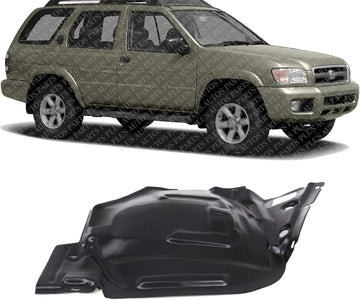 Front Section Fender Liner Right Passenger Side Direct Replacement Compatible With 1999-2004 Nissan Pathfinder NI1251114 638442W100