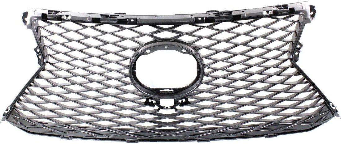Front Grille Painted Silver Shell and Insert Direct Replacement Compatible With 2015-2017 Lexus NX200t LX1200173 5311178060