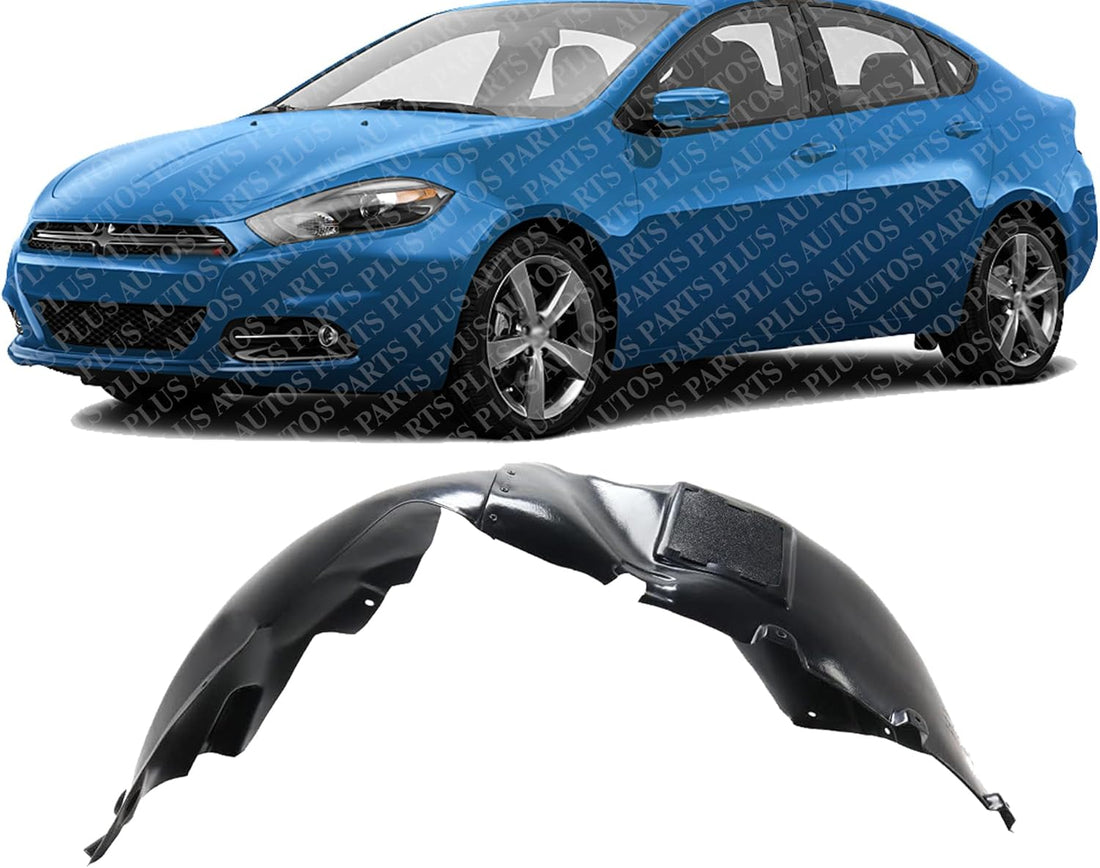 Front Fender Liner Left Driver Side Direct Replacement Compatible With 2013-2016 Dodge Dart CH1248200 68082835AE