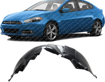 Front Fender Liner Left Driver Side Direct Replacement Compatible With 2013-2016 Dodge Dart CH1248200 68082835AE