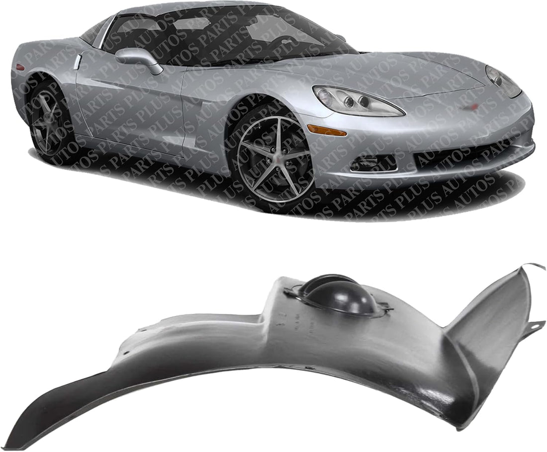 Front Section Fender Liner Right Passenger Side Direct Replacement Compatible With 2005-2013 Chevrolet Corvette GM1249176 15233300