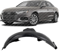 Front Fender Liner Left Driver Side Direct Replacement Compatible With 2020-2021 Audi A4 / S4 AU1248151 8W0821171G