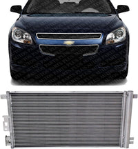 Front A/C Condenser Aluminum Core Direct Replacement Compatible With 2004-2012 Chevrolet Malibu / 2005-2010 Pontiac G6 / 2007-2009 Saturn Aura GM3030255 20820058 20820057