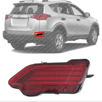 Rear Bumper Reflector Right passenger Side Direct Replacement Compatible With 2013-2015 Toyota RAV4 TO1185107 814800R020