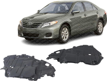 Set of 2 Front Engine Splash Shield Under Cover Left Driver & Right Passenger Side Direct Replacement Compatible with 2007-2011 Toyota Camry ‎‎TO1228171 TO1228170 5144106110