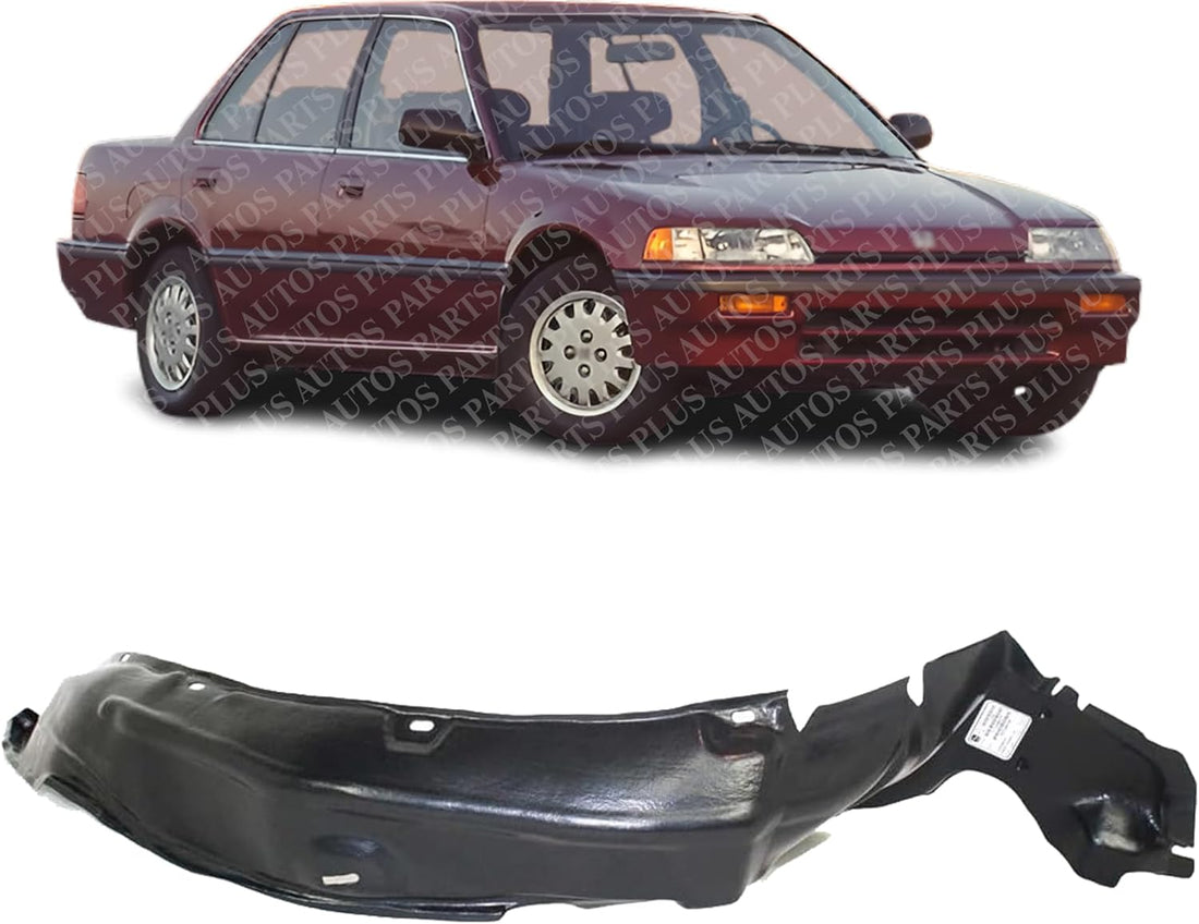 Front Fender Liner Right Passenger Side Direct Replacement Compatible with 1988-1991 Honda Civic HO1249108 74101SH3010