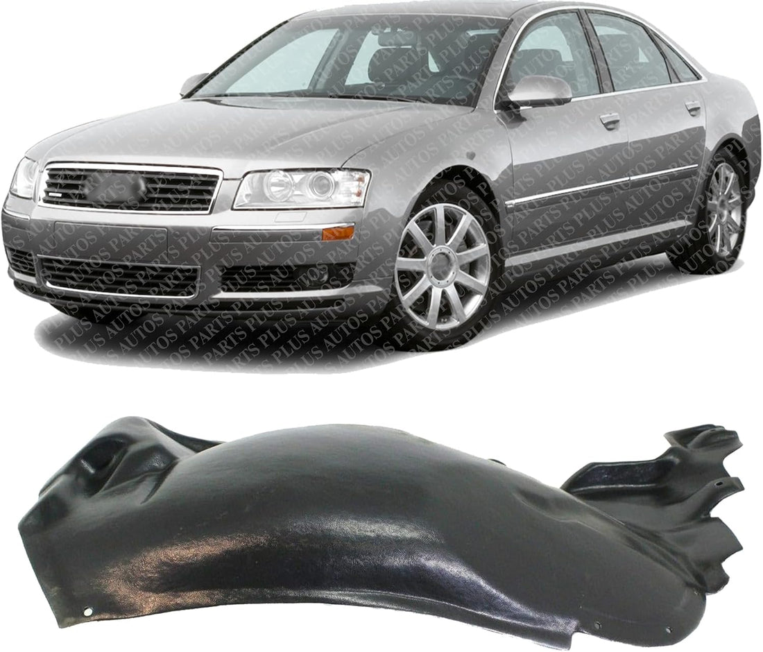 Front Fender Liner Rear Section Left Driver Side Direct Replacement Compatible With 2004-2010 Audi A8 Quattro AU1248118 4E0821191E