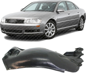 Front Fender Liner Rear Section Left Driver Side Direct Replacement Compatible With 2004-2010 Audi A8 Quattro AU1248118 4E0821191E