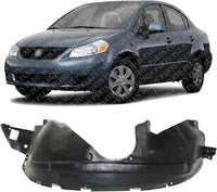 Front Fender Liner Left Driver Side Direct Replacement Compatible With 2007-2009 Suzuki SX4 SZ1248118 7232280J00