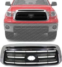 Front Grille Assembly Chrome Shell And Textured Insert Plastic Direct Replacement Compatible With 2010-2013 Toyota Tundra TO1200337 531000C230