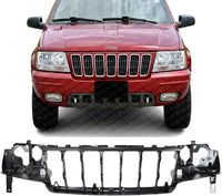 Front Header Panel Headlight Mounting Panel Plastic Direct Replacement Compatible With 1999-2003 Jeep Grand Cherokee CH1220116 55155498AB