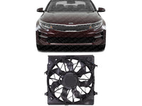 Front Radiator Cooling Fan Assembly Plastic Direct Replacement Compatible with 2016-2020 Kia Optima KI3115147 25380D5280