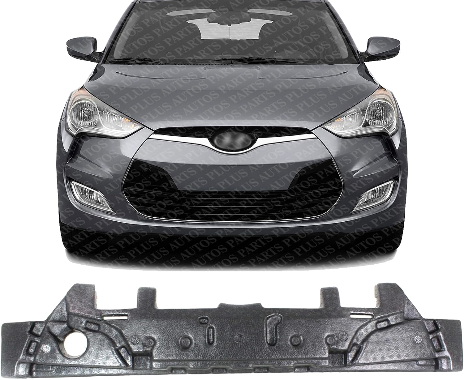 Front Bumper Impact Absorber Direct Replacement Compatible With 2012-2017 Hyundai Veloster HY1070159 865202V010