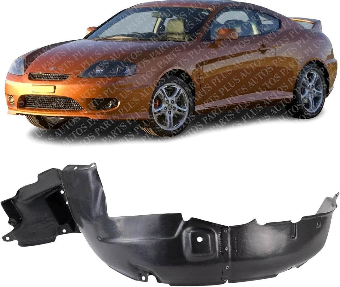 Front Fender Liner Left Driver Side Direct Replacement Compatible With 2005-2006 Hyundai Tiburon HY1250109 868112C500