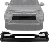 Front Bumper Grille Primed Plastic Direct Replacement Compatible With 2016-2018 Mitsubishi Outlander MI1036110 6400J047