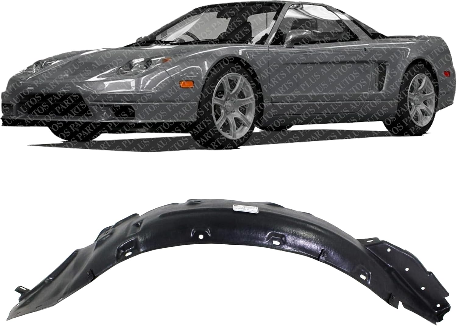 Front Fender Liner Left Driver Side Direct Replacement Compatible With 2002-2005 Acura NSX AC1248114 74151SL0030
