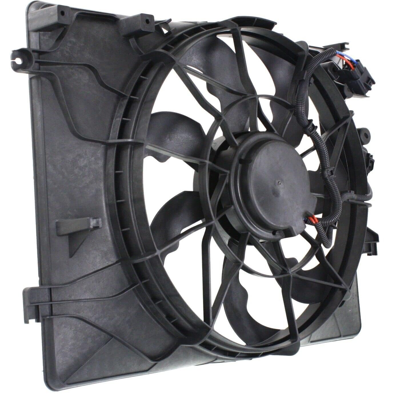 Front Radiator Single Fan Assembly Direct Replacement Compatible with 2013-2016 Hyundai Genesis Coupe HY3115148 253802M280