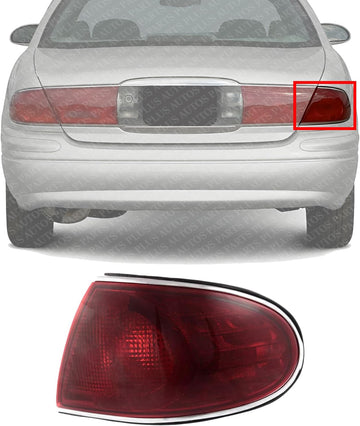 Tail Lights Outer Right Passenger Side Direct Replacement Compatible With 2001-2005 Buick LeSabre GM2801151 15228560
