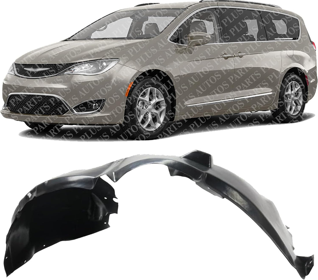 Front Fender Liner Left Driver Side Direct Replacement Compatible With 2017-2024 Chrysler Pacifica / 2020-2024 Chrysler Voyager CH1248190 68477541AA-PFM