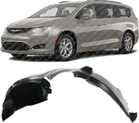 Front Fender Liner Left Driver Side Direct Replacement Compatible With 2017-2024 Chrysler Pacifica / 2020-2024 Chrysler Voyager CH1248190 68477541AA-PFM