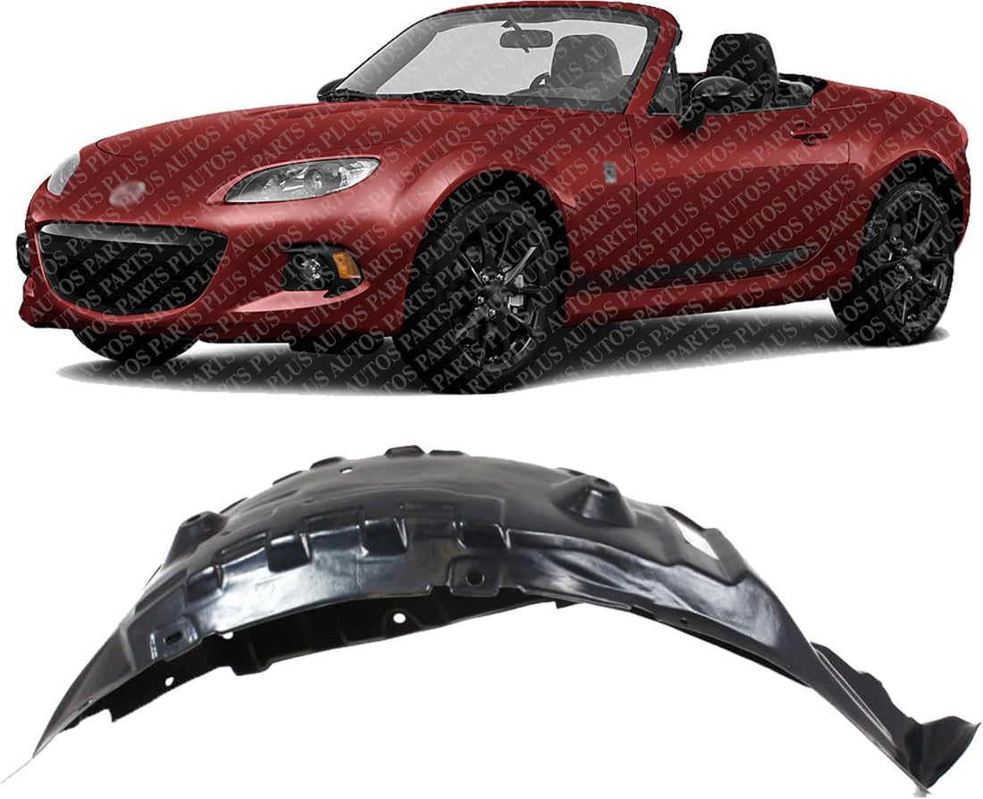 Front Fender Liner Rear Section Left Driver Side Direct Replacement Compatible With 2006-2015 Mazda MX-5 Miata MA1250103 NE5156140J