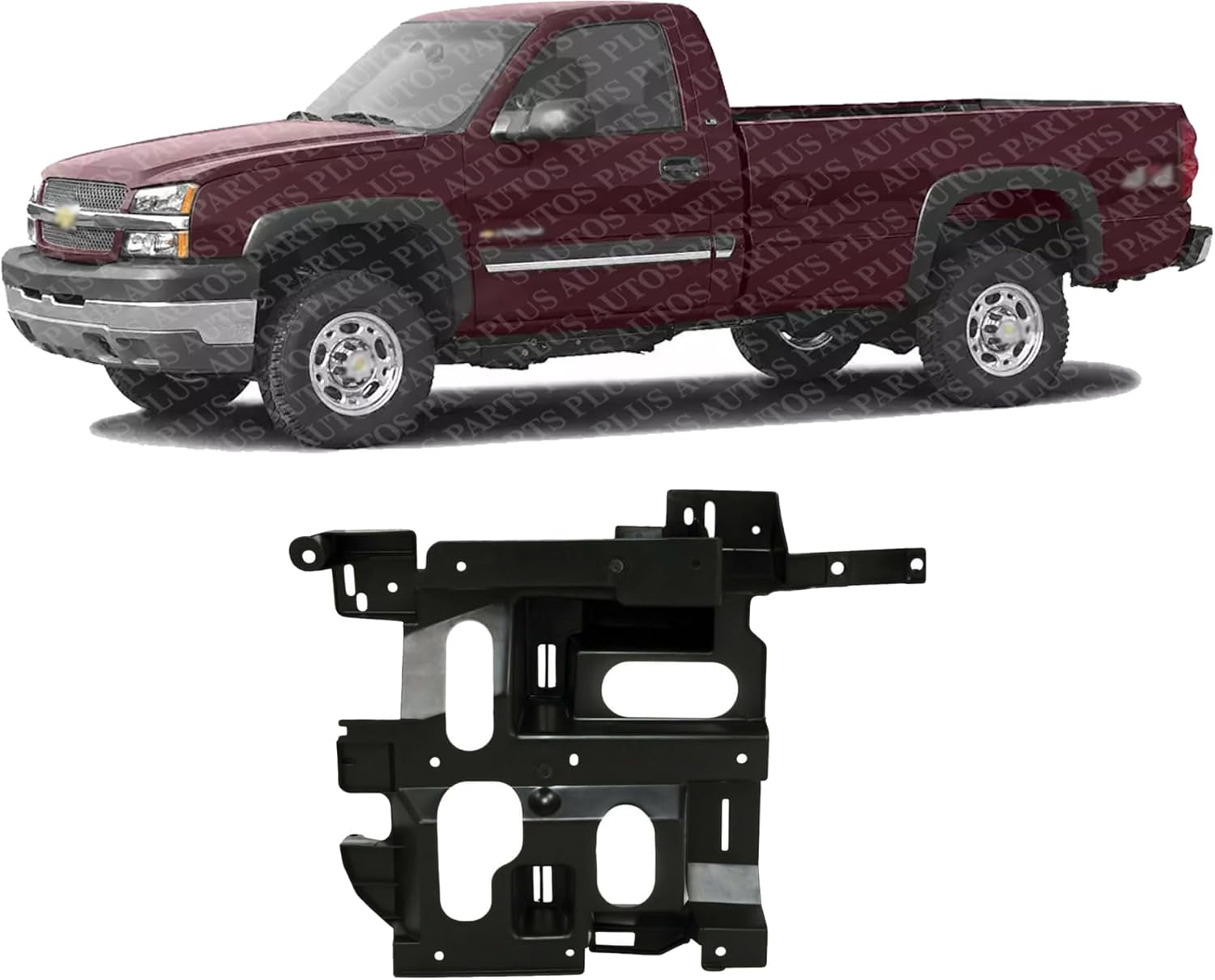 Front Head Light Support Bracket Left Driver Side Direct Replacement Compatible with 2003-2006 Chevrolet Avalanche GM1221130 15798921