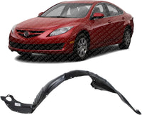 Front Fender Liner Left Driver Side Direct Replacement Compatible With 2006-2008 Mazda 6 MA1248132 GJ6A56140N
