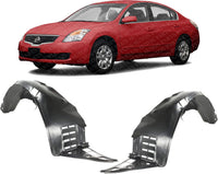 Set Of 2 Front Fender Liner Plastic Left Driver & Right Passenger Side Direct Replacement Compatible With 2007-2013 Nissan Altima NI1251135 NI1250135 63840ZX00A 63841ZX00A
